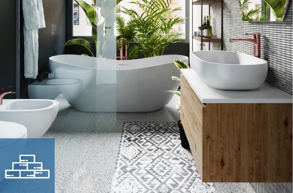 ריצוף וחיפוי חדרי אמבטיה